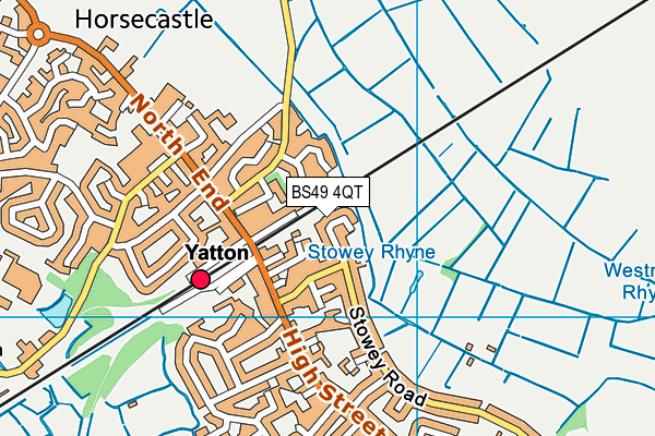 BS49 4QT map - OS VectorMap District (Ordnance Survey)