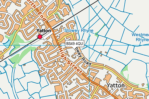 BS49 4QU map - OS VectorMap District (Ordnance Survey)