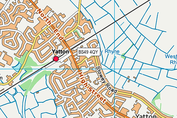 BS49 4QY map - OS VectorMap District (Ordnance Survey)