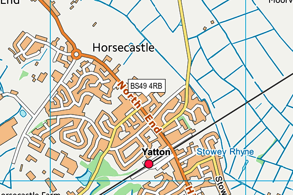 BS49 4RB map - OS VectorMap District (Ordnance Survey)
