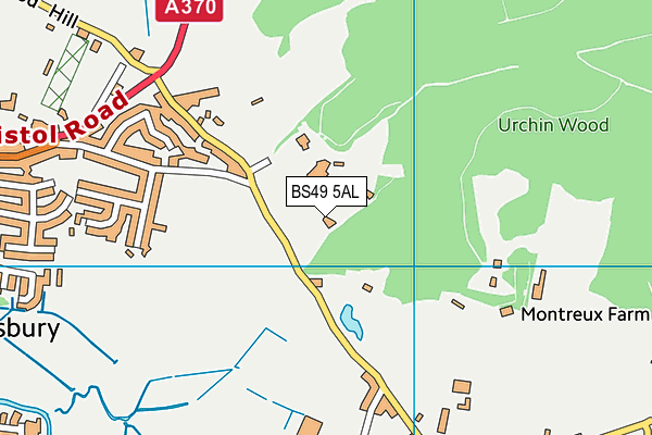BS49 5AL map - OS VectorMap District (Ordnance Survey)
