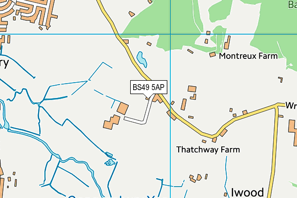 BS49 5AP map - OS VectorMap District (Ordnance Survey)