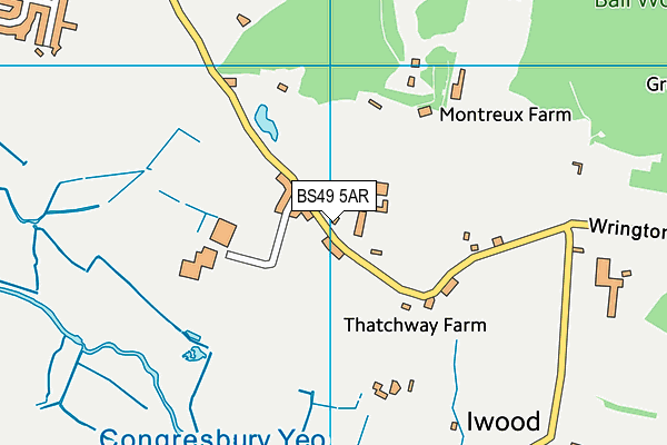 BS49 5AR map - OS VectorMap District (Ordnance Survey)