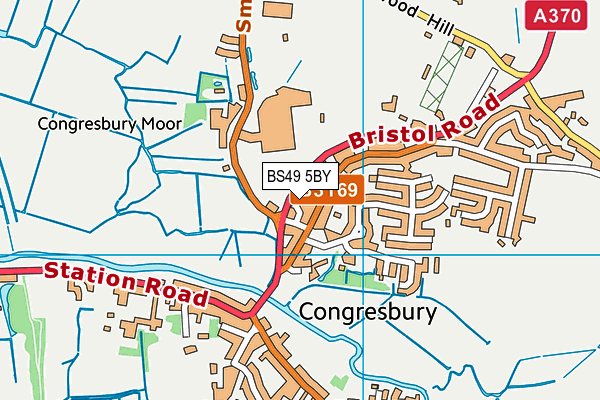 BS49 5BY map - OS VectorMap District (Ordnance Survey)