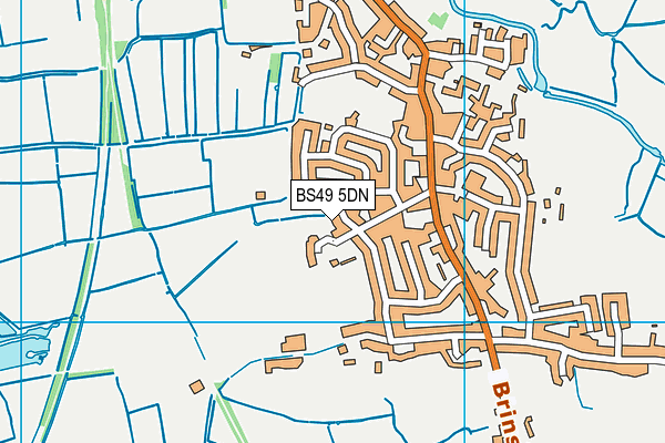 BS49 5DN map - OS VectorMap District (Ordnance Survey)
