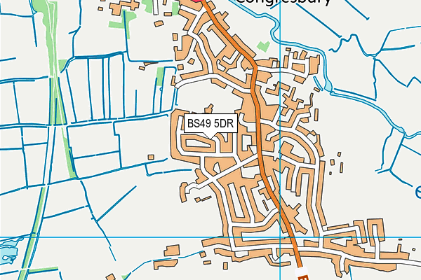 BS49 5DR map - OS VectorMap District (Ordnance Survey)
