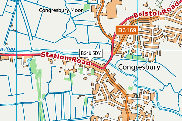 BS49 5DY map - OS VectorMap District (Ordnance Survey)