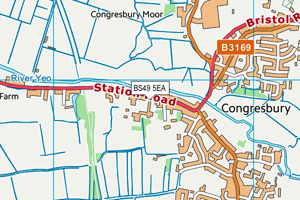 BS49 5EA map - OS VectorMap District (Ordnance Survey)