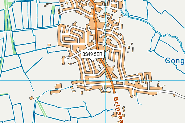 BS49 5ER map - OS VectorMap District (Ordnance Survey)