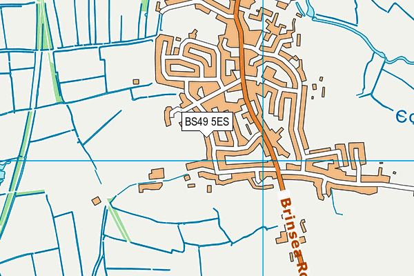 BS49 5ES map - OS VectorMap District (Ordnance Survey)