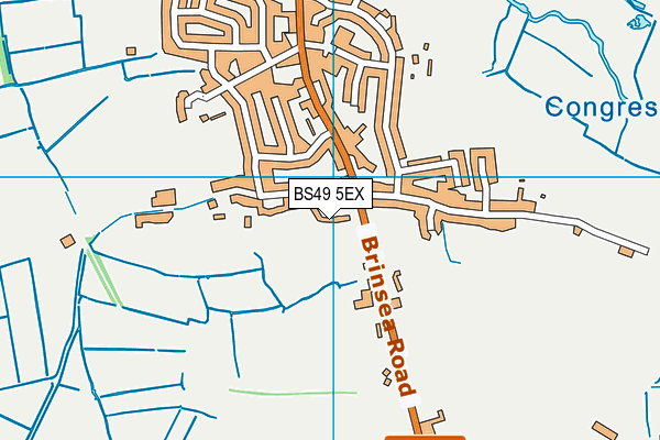 BS49 5EX map - OS VectorMap District (Ordnance Survey)
