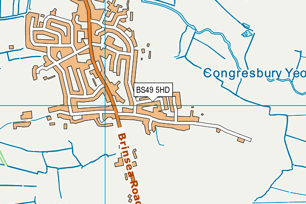 BS49 5HD map - OS VectorMap District (Ordnance Survey)