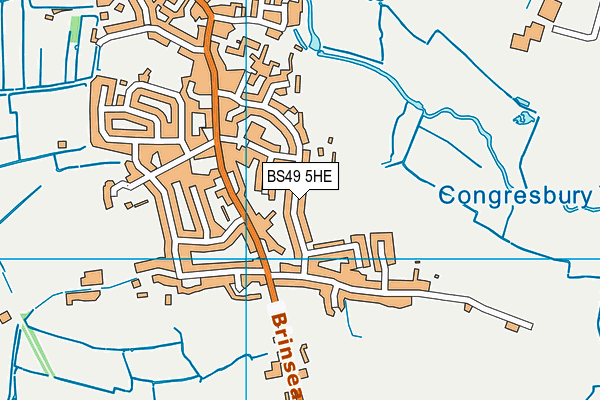 BS49 5HE map - OS VectorMap District (Ordnance Survey)