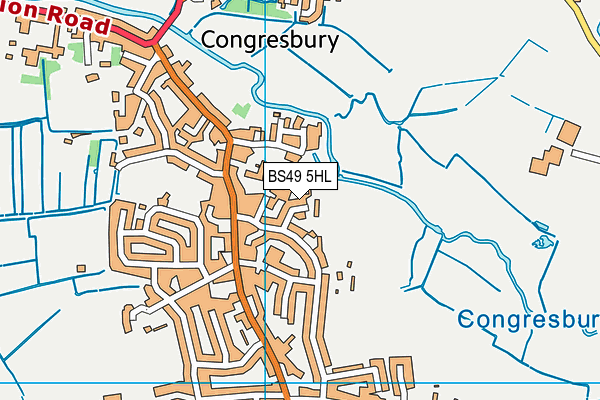 BS49 5HL map - OS VectorMap District (Ordnance Survey)