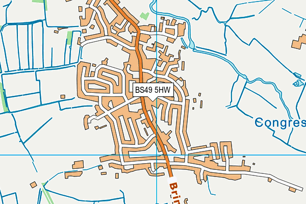 BS49 5HW map - OS VectorMap District (Ordnance Survey)