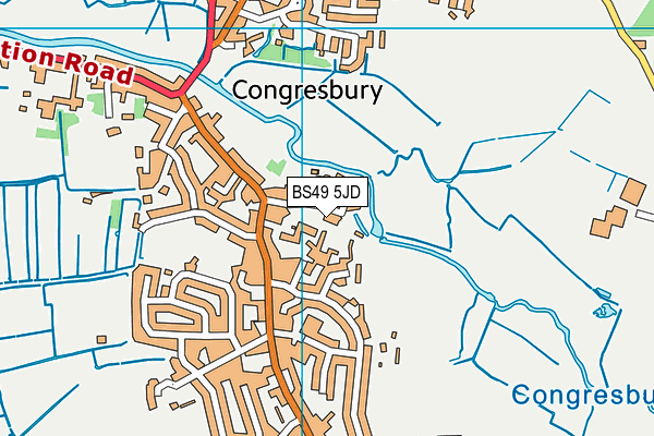 BS49 5JD map - OS VectorMap District (Ordnance Survey)