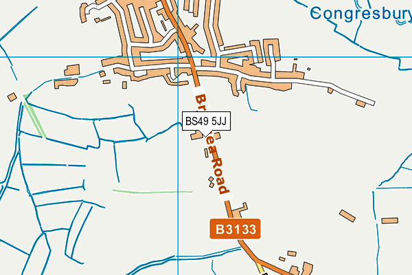 BS49 5JJ map - OS VectorMap District (Ordnance Survey)