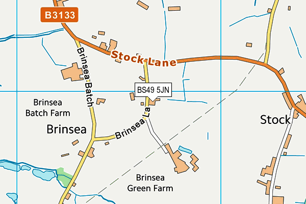 BS49 5JN map - OS VectorMap District (Ordnance Survey)