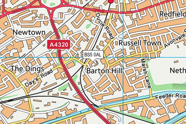 BS5 0AL map - OS VectorMap District (Ordnance Survey)