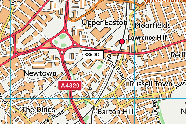 BS5 0DL map - OS VectorMap District (Ordnance Survey)