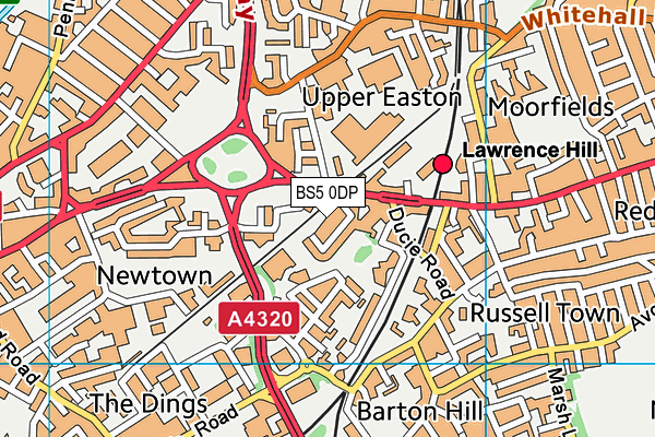 BS5 0DP map - OS VectorMap District (Ordnance Survey)