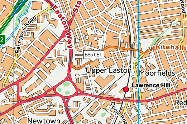 BS5 0ET map - OS VectorMap District (Ordnance Survey)