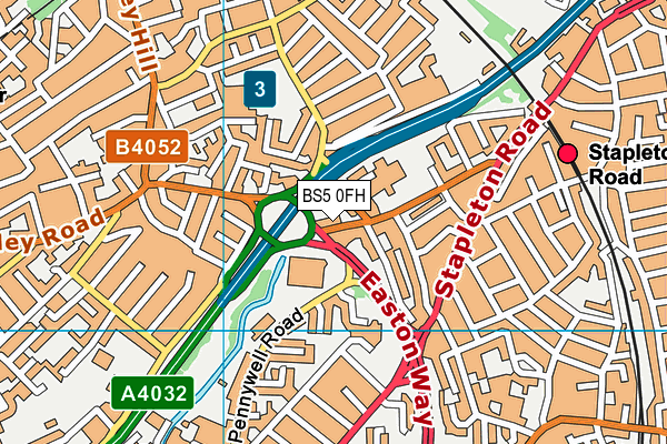 BS5 0FH map - OS VectorMap District (Ordnance Survey)