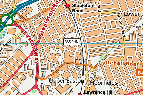 BS5 0HN map - OS VectorMap District (Ordnance Survey)