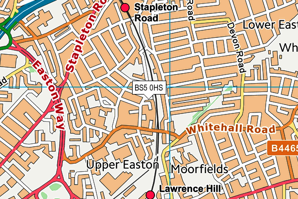 BS5 0HS map - OS VectorMap District (Ordnance Survey)