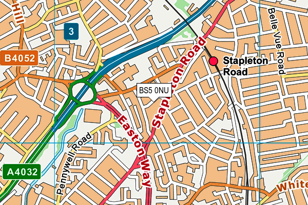 BS5 0NU map - OS VectorMap District (Ordnance Survey)