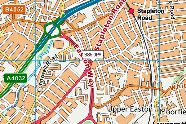 Map of R&B EASTON LTD at district scale