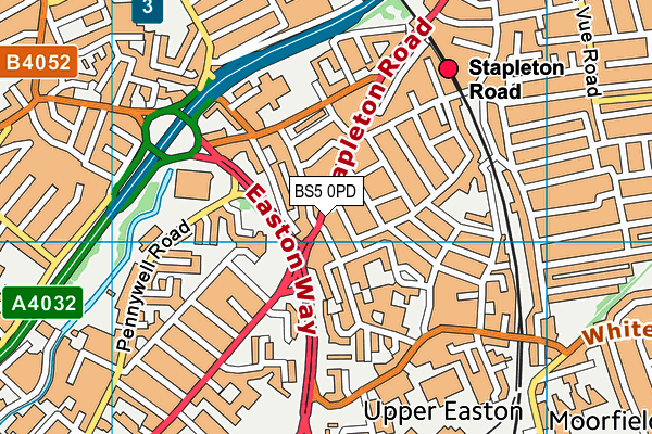 BS5 0PD map - OS VectorMap District (Ordnance Survey)