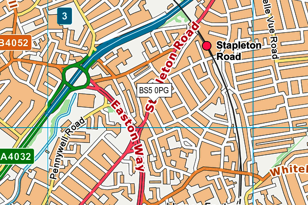 BS5 0PG map - OS VectorMap District (Ordnance Survey)