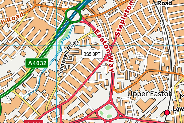 BS5 0PT map - OS VectorMap District (Ordnance Survey)
