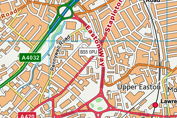 BS5 0PU map - OS VectorMap District (Ordnance Survey)