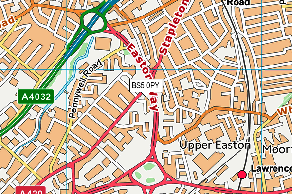 BS5 0PY map - OS VectorMap District (Ordnance Survey)