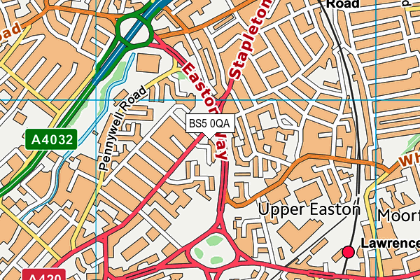 BS5 0QA map - OS VectorMap District (Ordnance Survey)