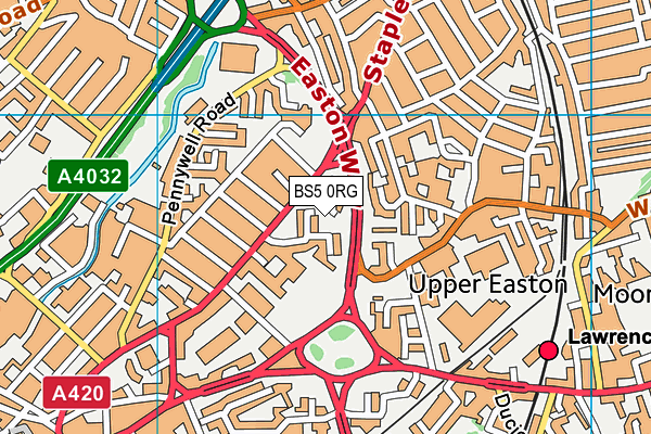 BS5 0RG map - OS VectorMap District (Ordnance Survey)