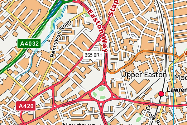 BS5 0RH map - OS VectorMap District (Ordnance Survey)