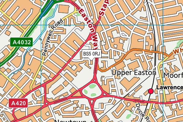 BS5 0RJ map - OS VectorMap District (Ordnance Survey)