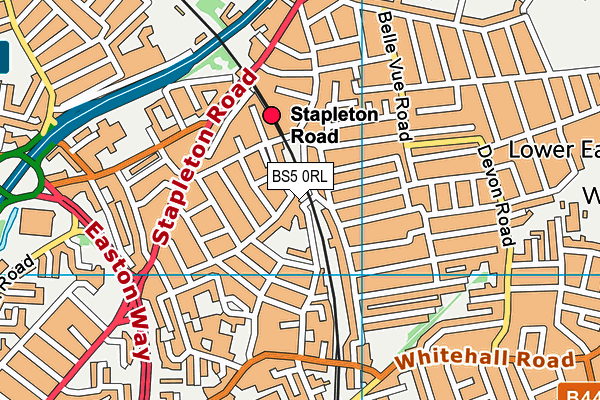 BS5 0RL map - OS VectorMap District (Ordnance Survey)
