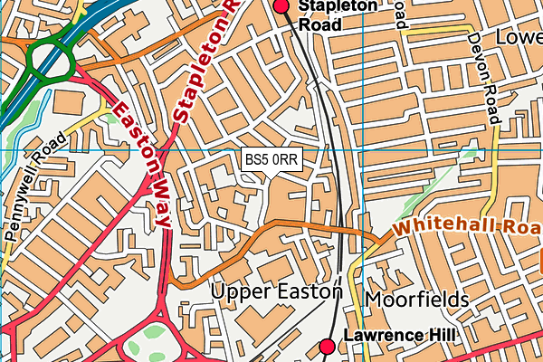 BS5 0RR map - OS VectorMap District (Ordnance Survey)