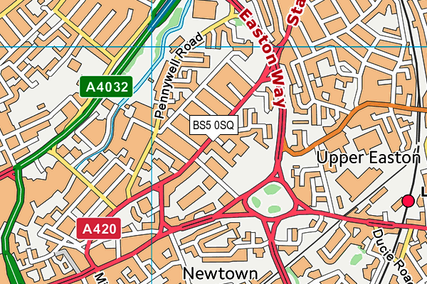 Easton Church of England Academy map (BS5 0SQ) - OS VectorMap District (Ordnance Survey)