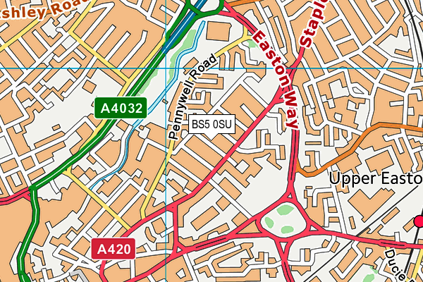 BS5 0SU map - OS VectorMap District (Ordnance Survey)