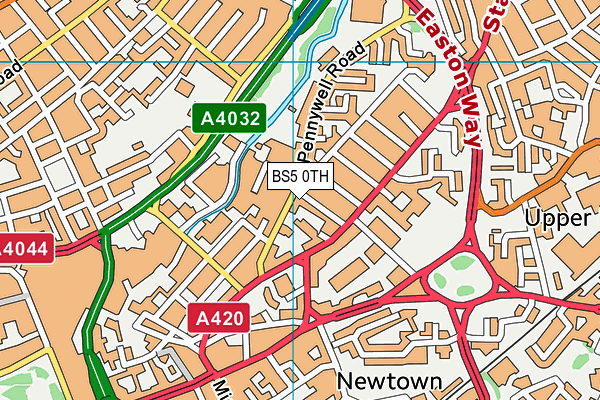 BS5 0TH map - OS VectorMap District (Ordnance Survey)