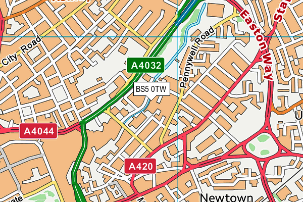 BS5 0TW map - OS VectorMap District (Ordnance Survey)