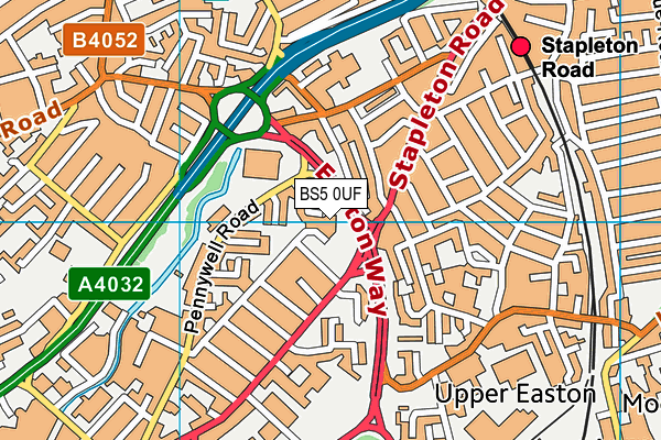 BS5 0UF map - OS VectorMap District (Ordnance Survey)