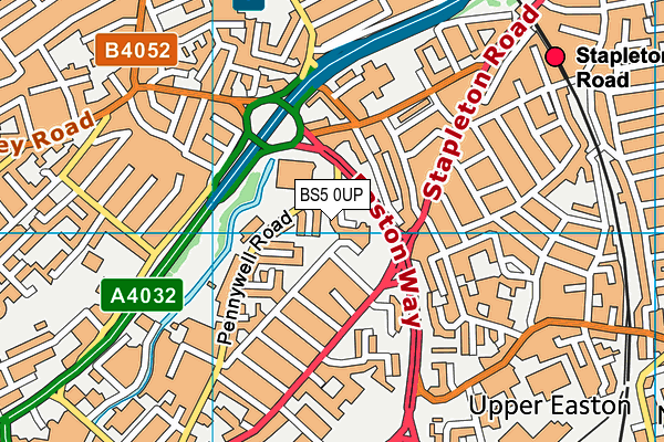 BS5 0UP map - OS VectorMap District (Ordnance Survey)