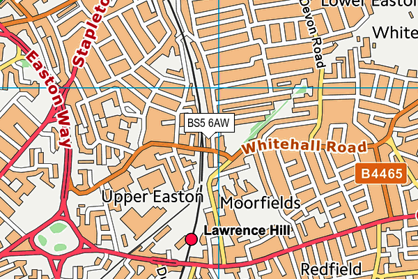 BS5 6AW map - OS VectorMap District (Ordnance Survey)