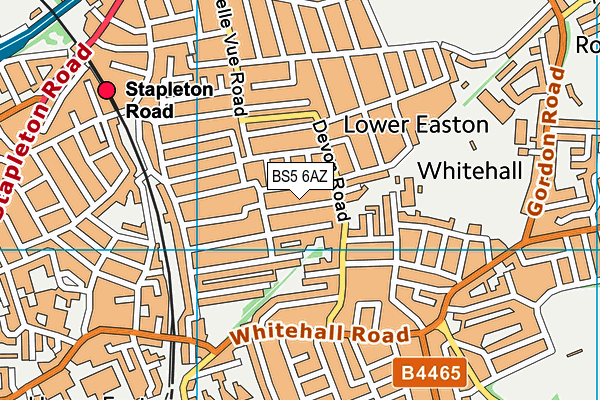 BS5 6AZ map - OS VectorMap District (Ordnance Survey)